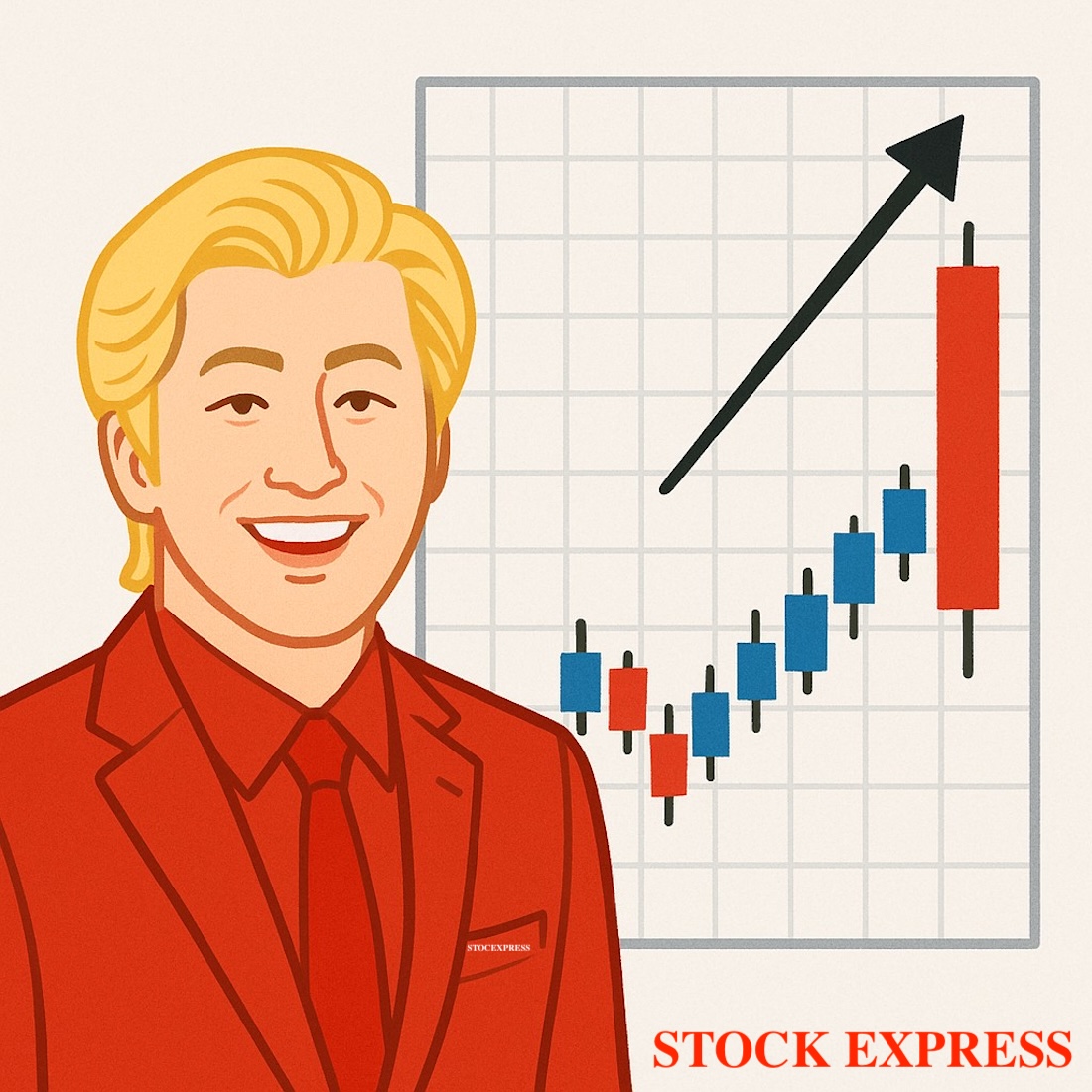 カズレーザーと「株価チャートの大陽線」が似ている