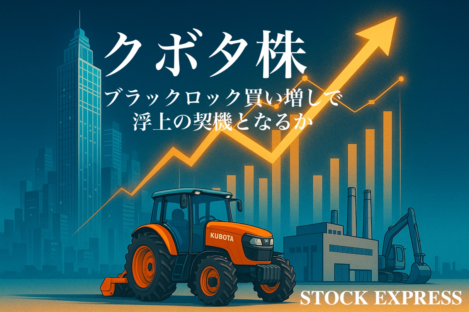 クボタ株、ブラックロック買い増しで浮上の契機となるか/ STOCK EXPRESS（ストックエクスプレス）