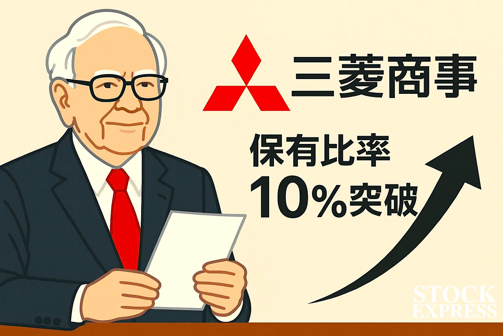 三菱商事、バフェットが株式を追加取得！保有比率10％突破