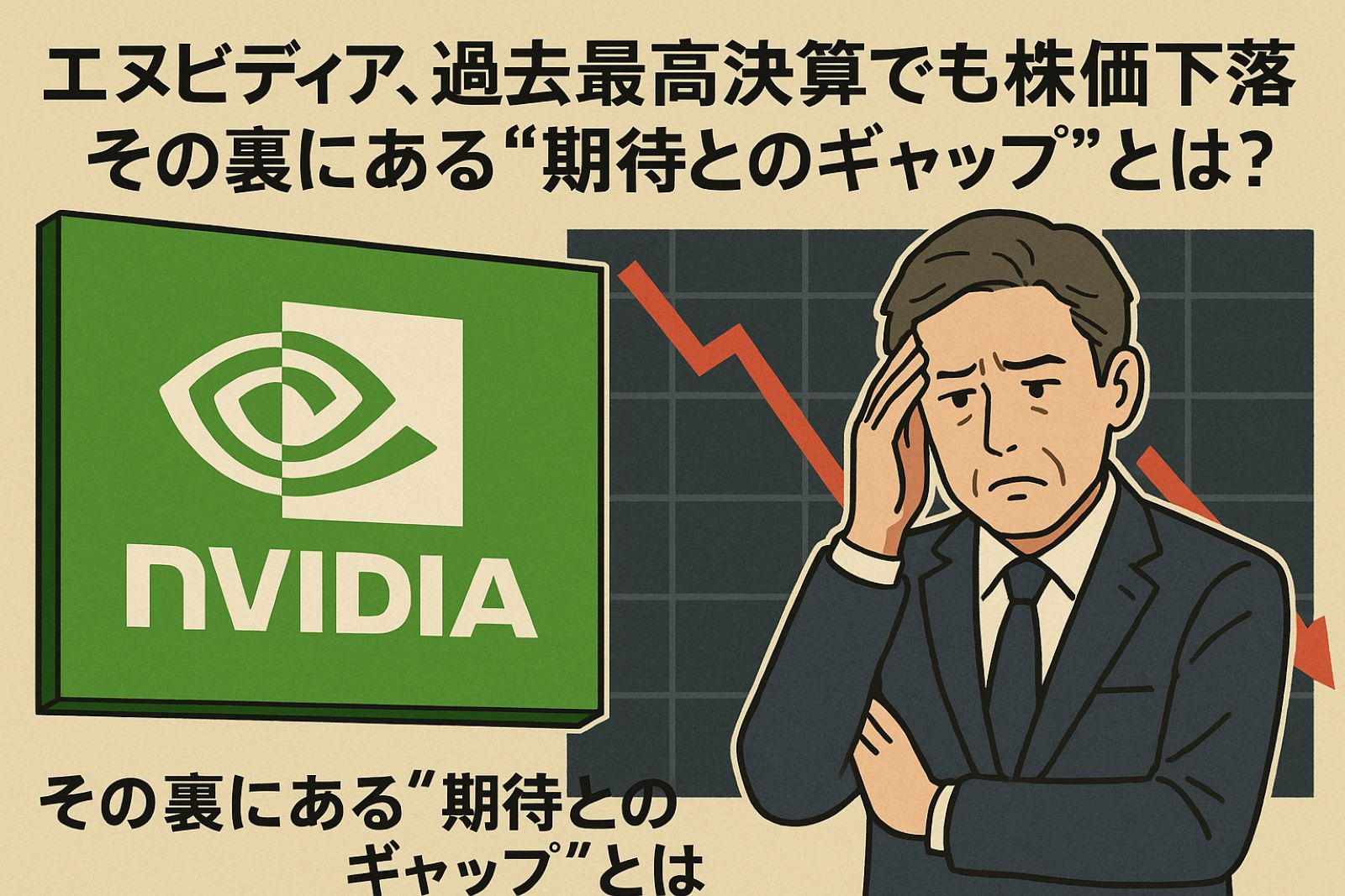 エヌビディア、過去最高決算でも株価下落――その裏にある“期待とのギャップ”とは？