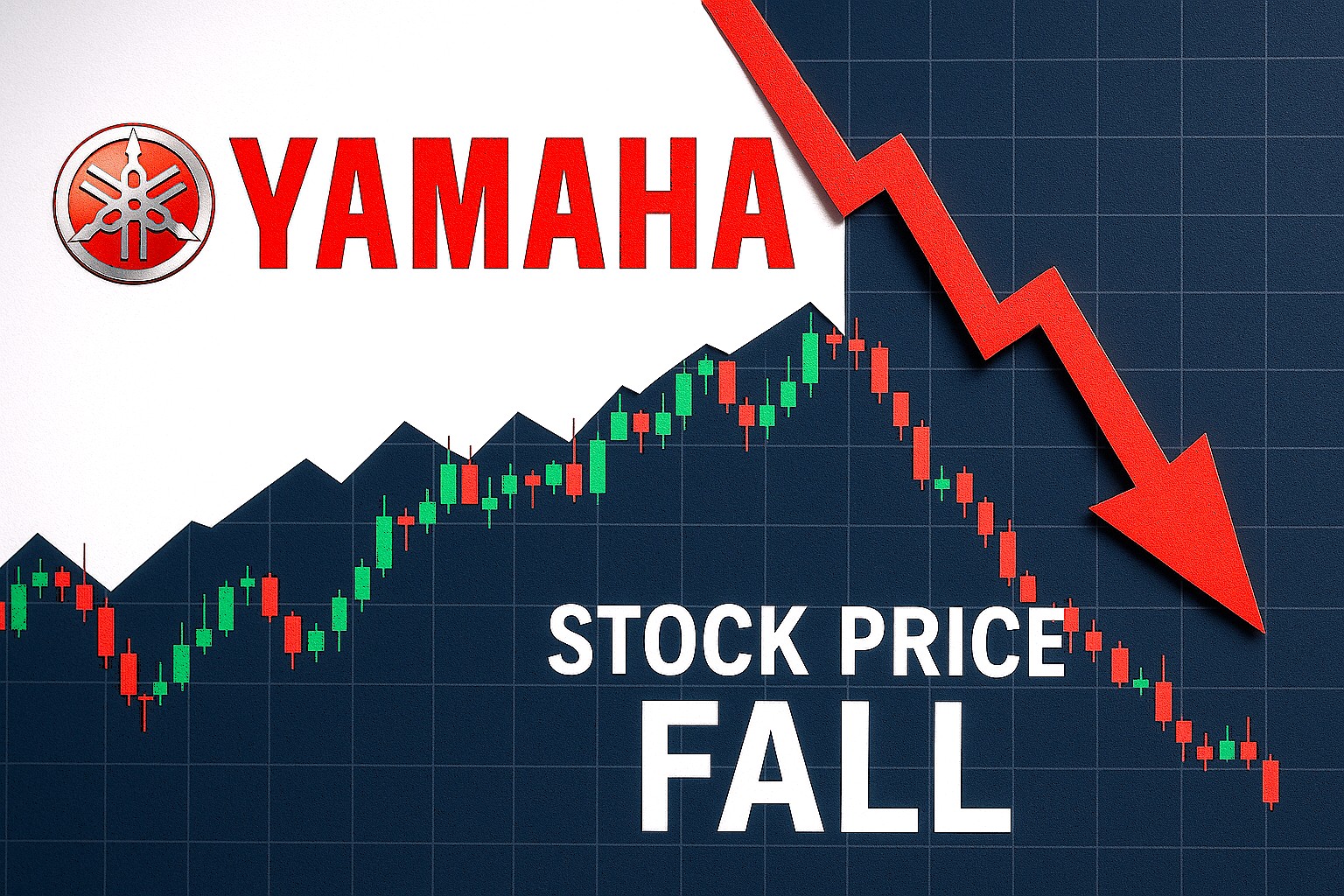 ヤマハ発動機 、株価急落!!