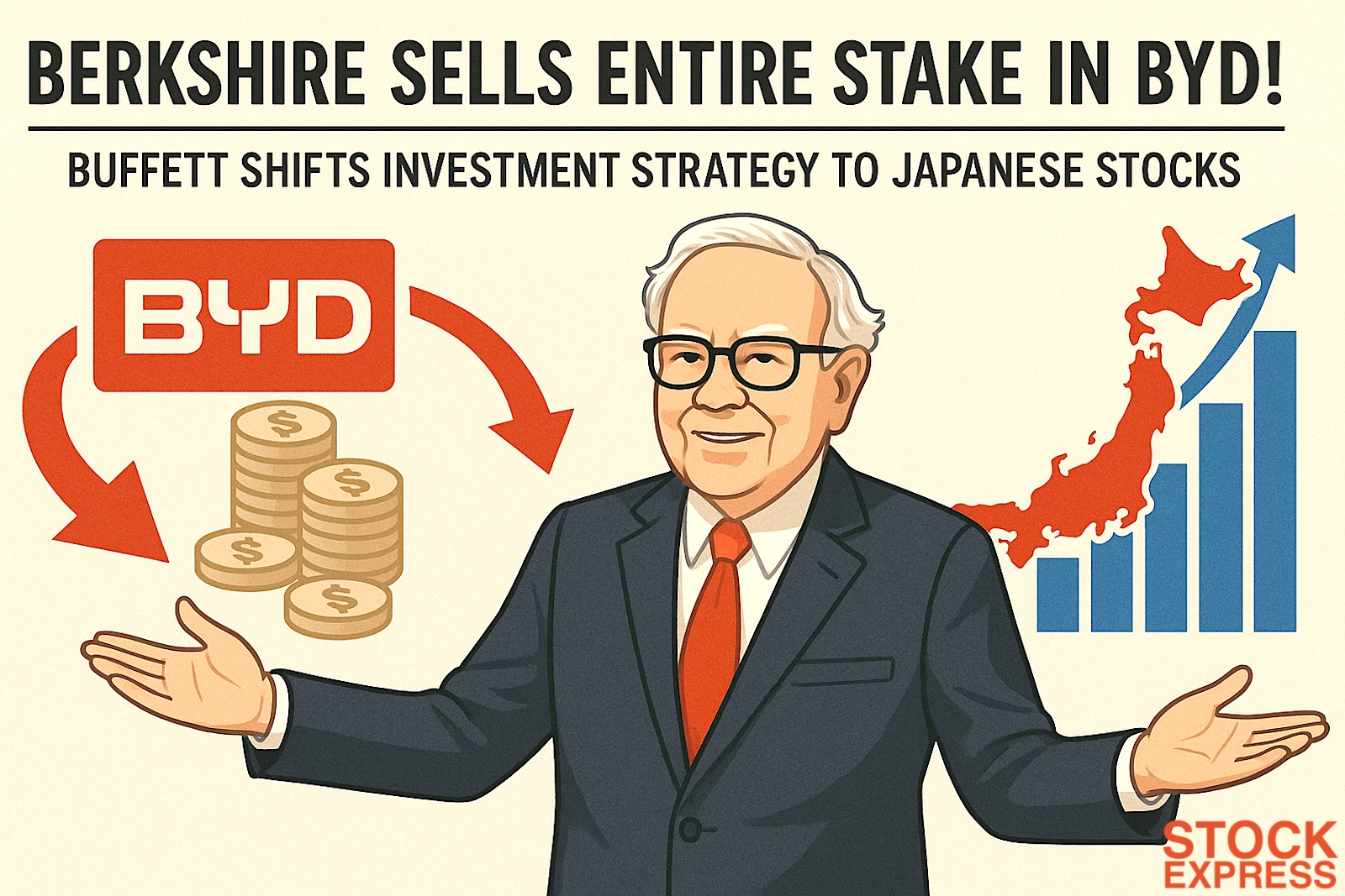 バークシャー、BYD株を全株売却！― バフェット氏の投資戦略転換、テーマは日本の商社株へ