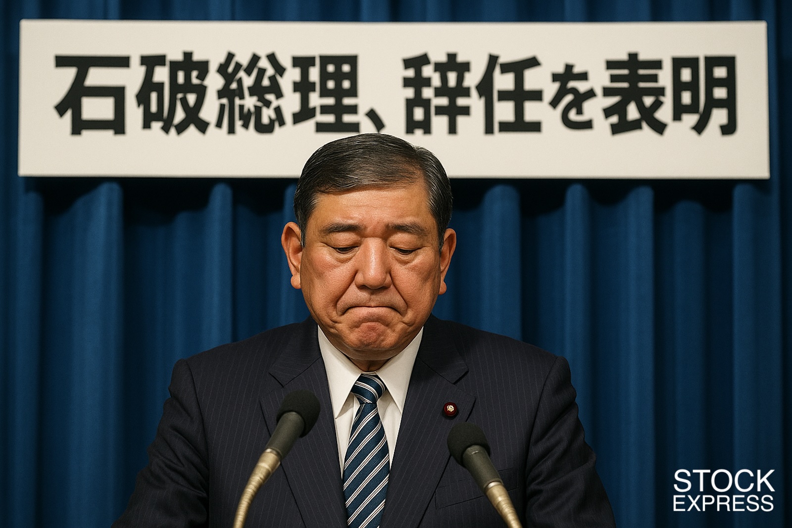 石破総理、辞任を表明