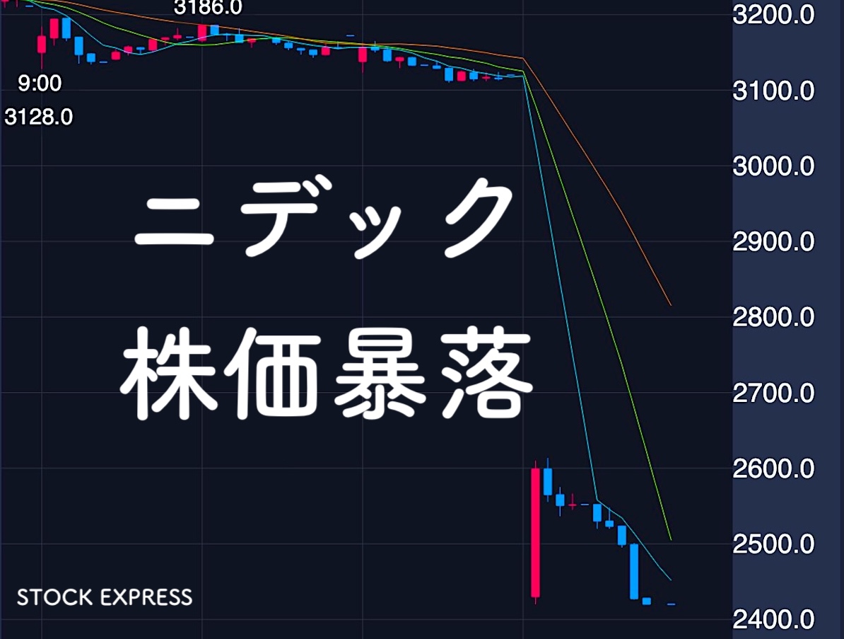 ニデック株価暴落