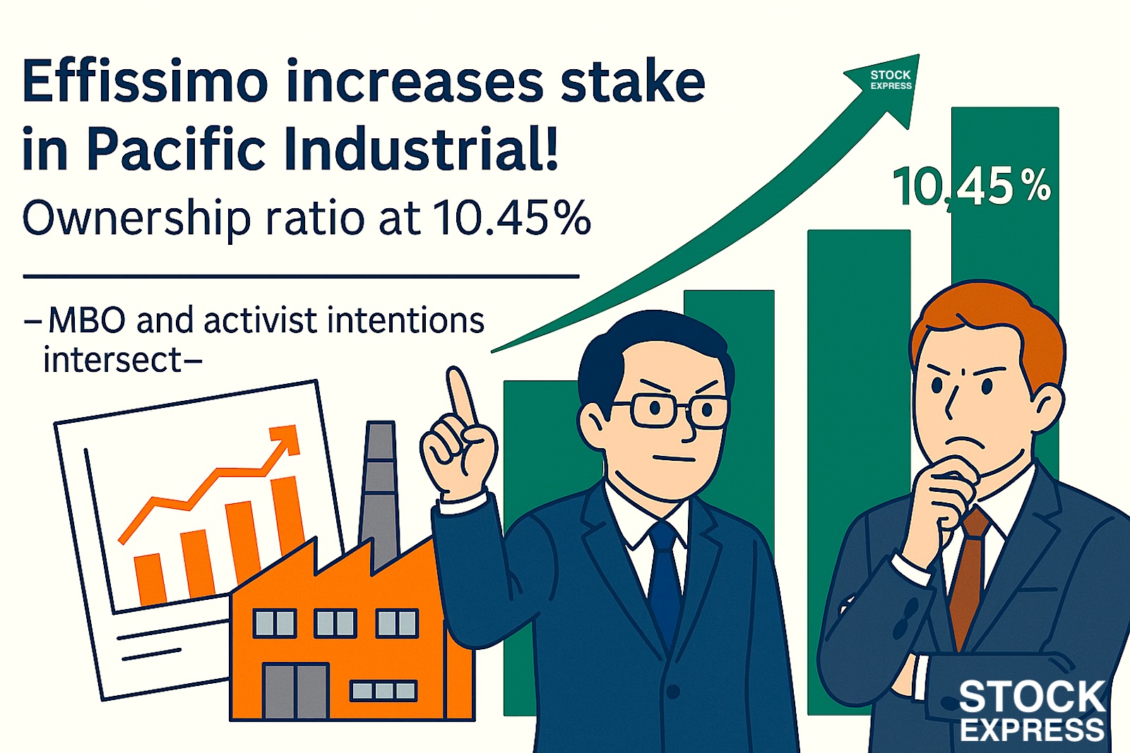 エフィッシモが太平洋工業株を買い増し！保有比率10.45％に ～MBOとアクティビストの思惑が交錯～