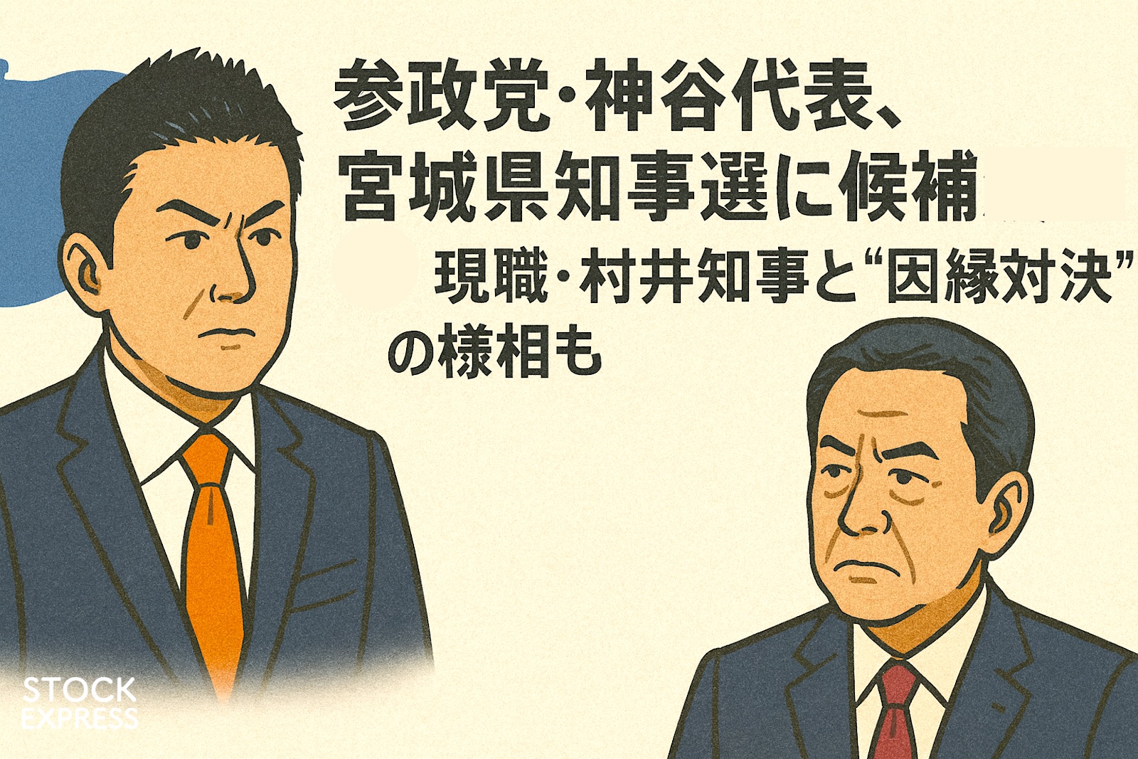 参政党・神谷代表、宮城県知事選に候補擁立へ！現職・村井知事と“因縁対決”の様相も