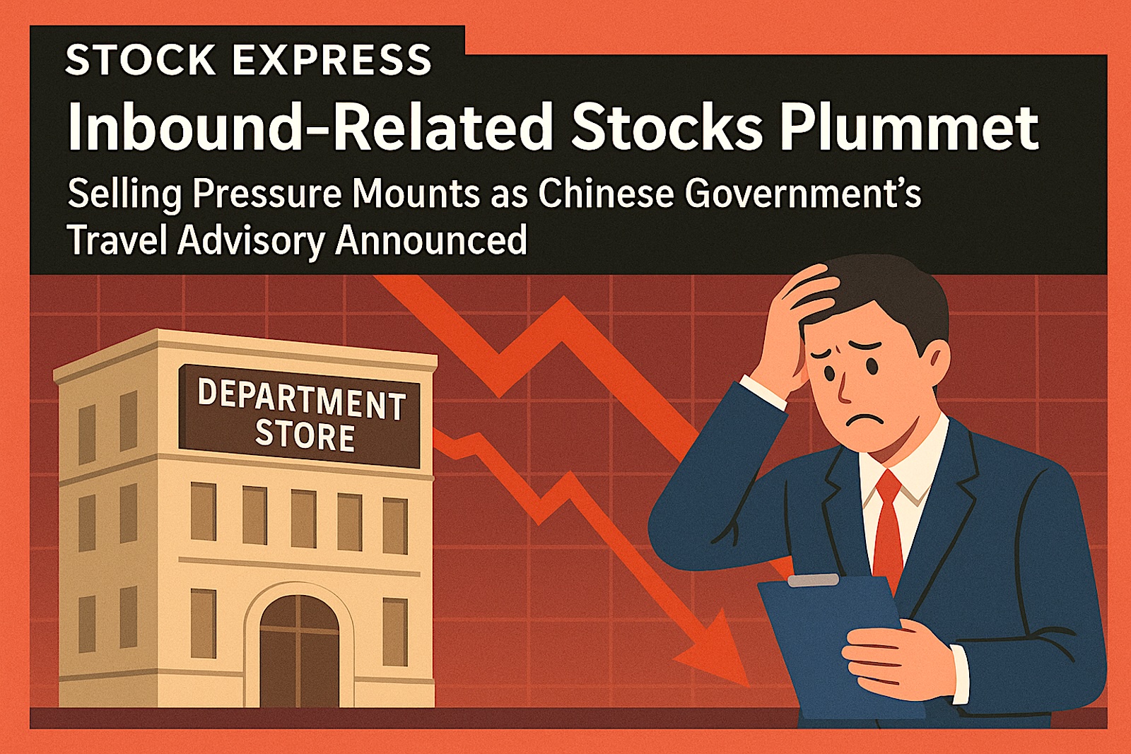 百貨店を中心にインバウンド関連株価が急落！中国政府の“渡航自粛”呼びかけで売り圧力強まる