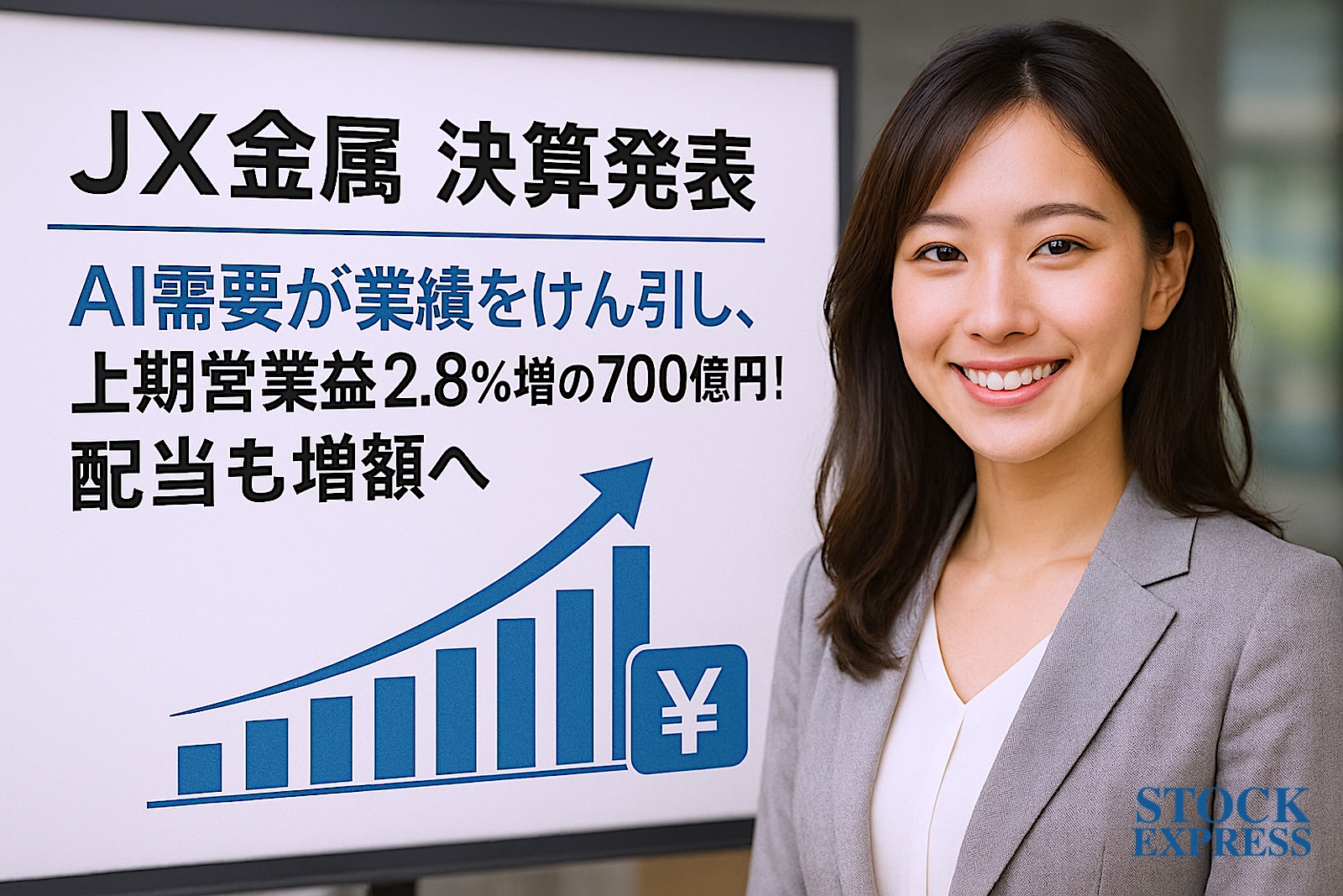 【ＪＸ金属 決算発表】AI需要が業績をけん引し、上期営業益2.8％増の700億円！配当も増額へ
