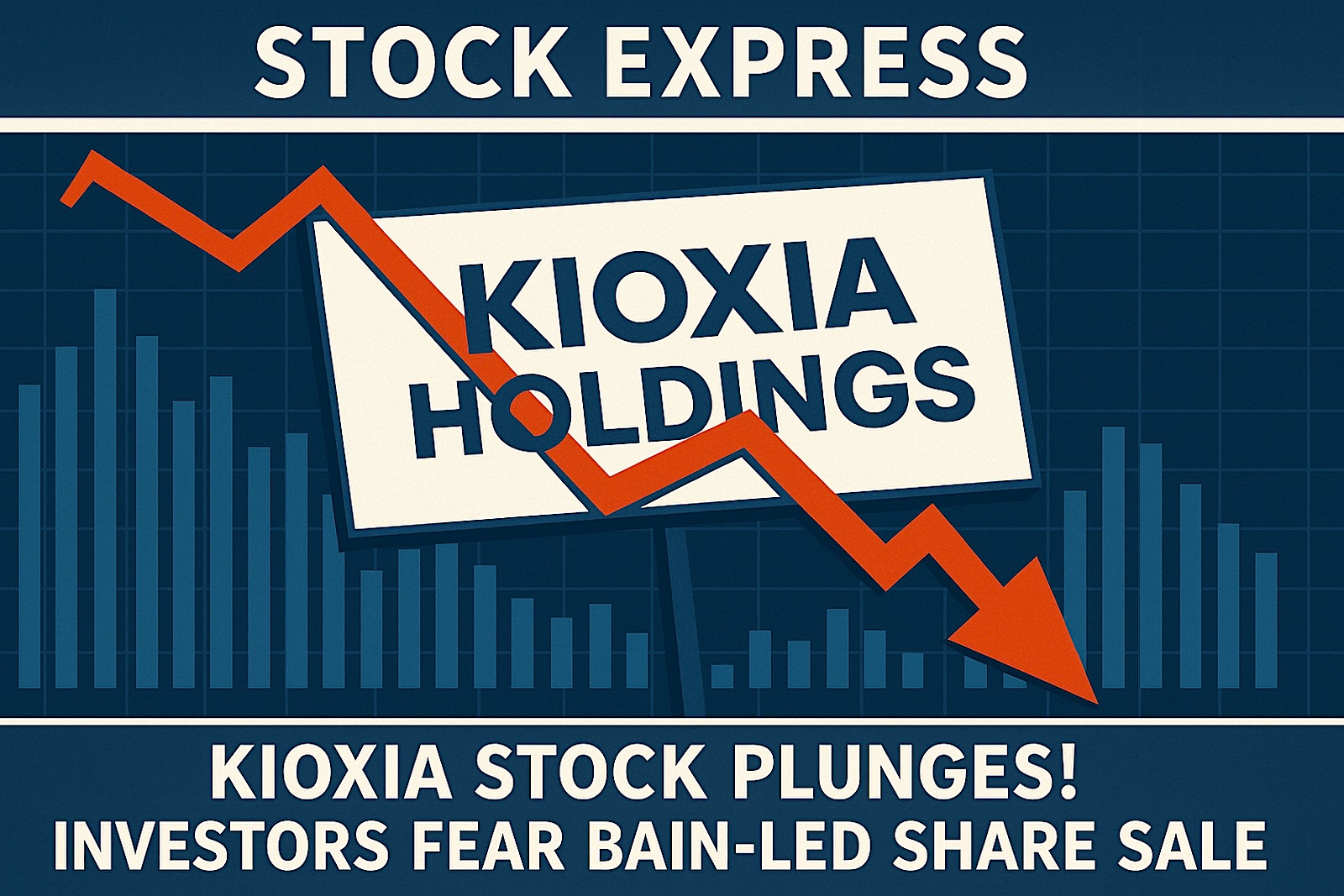 キオクシアHD株が急落！ベイン系株主の大型売却報道で投資家が懸念