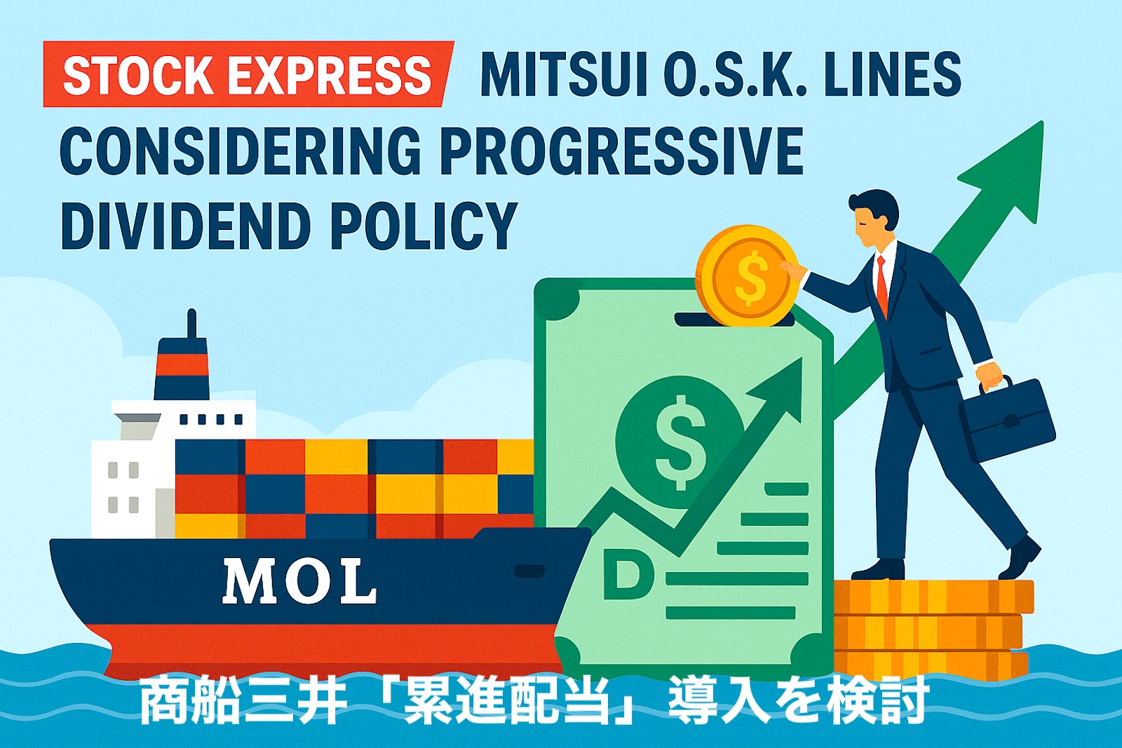 商船三井「累進配当」導入を検討 — 安定株主の定着狙う