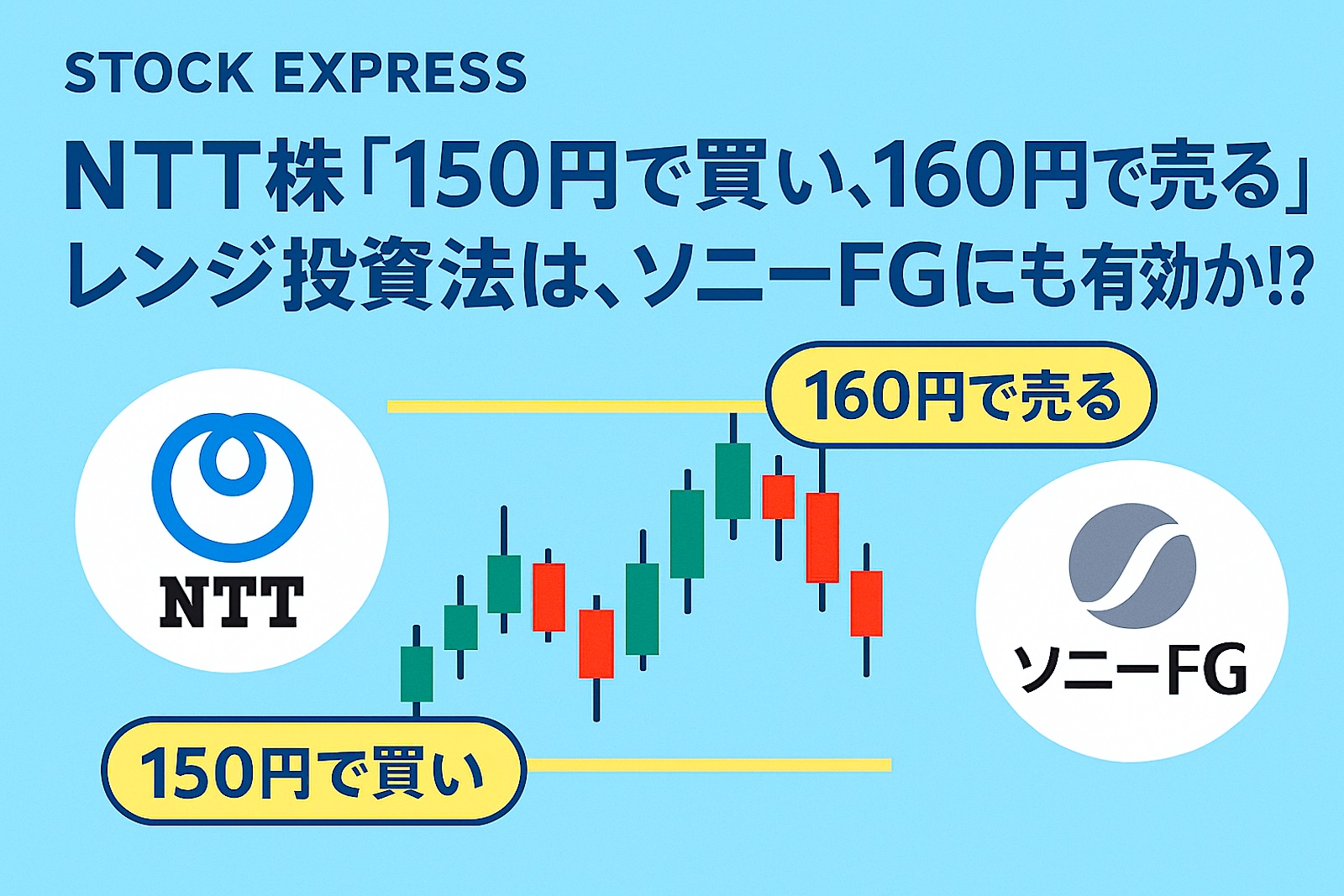 NTT株「150円で買い、160円で売る」レンジ投資法は、ソニーFGにも有効かも！？