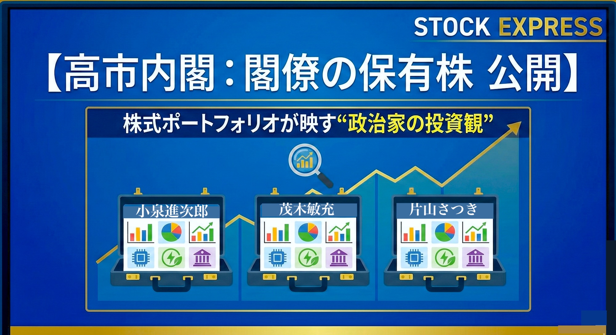 【高市内閣：閣僚の保有株 公開】株式ポートフォリオが映す“政治家の投資観”