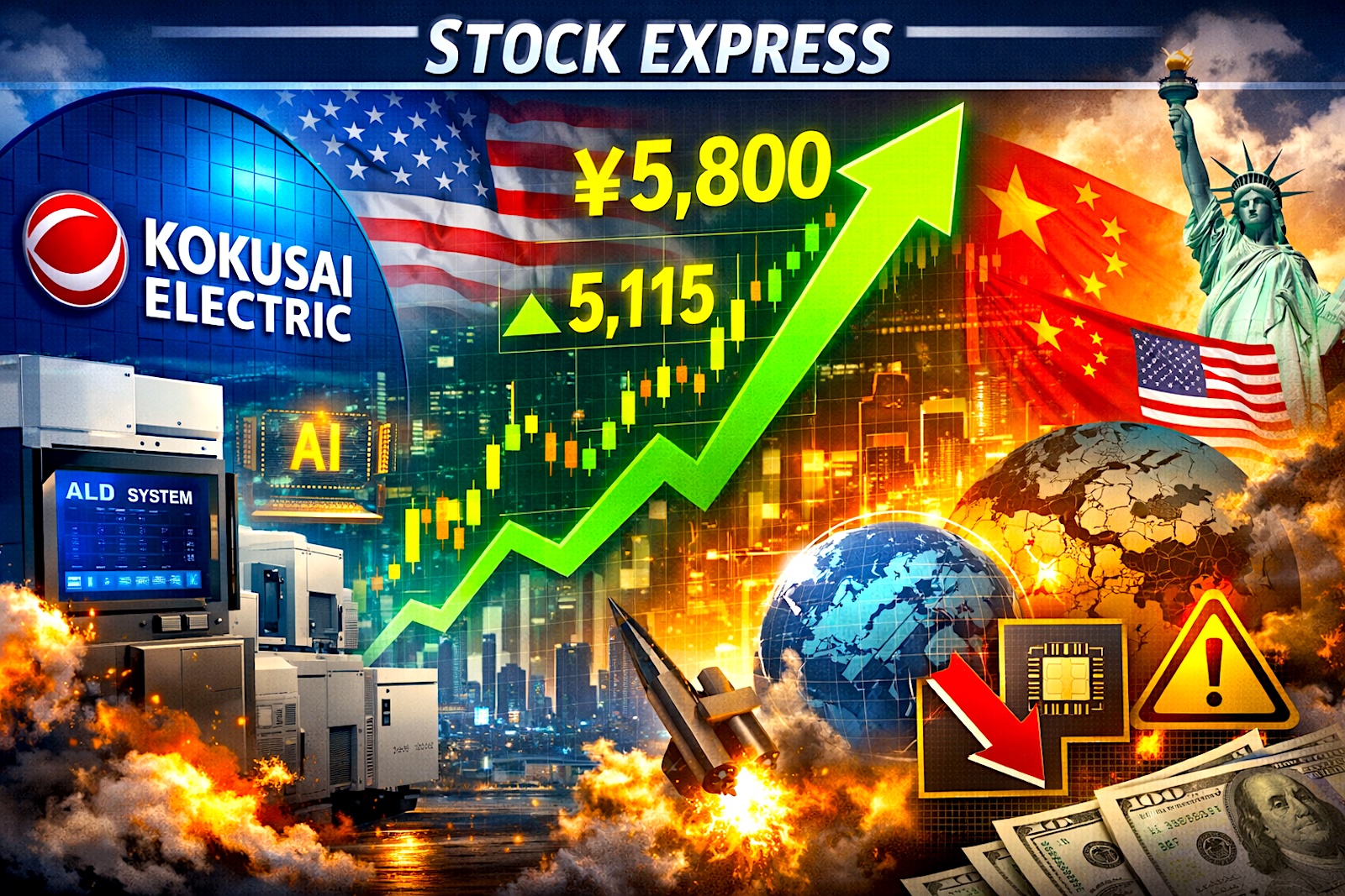 KOKUSAI ELECTRIC、株価急騰！米大手証券の強気評価が契機に。その技術力とリスクをどう見るか