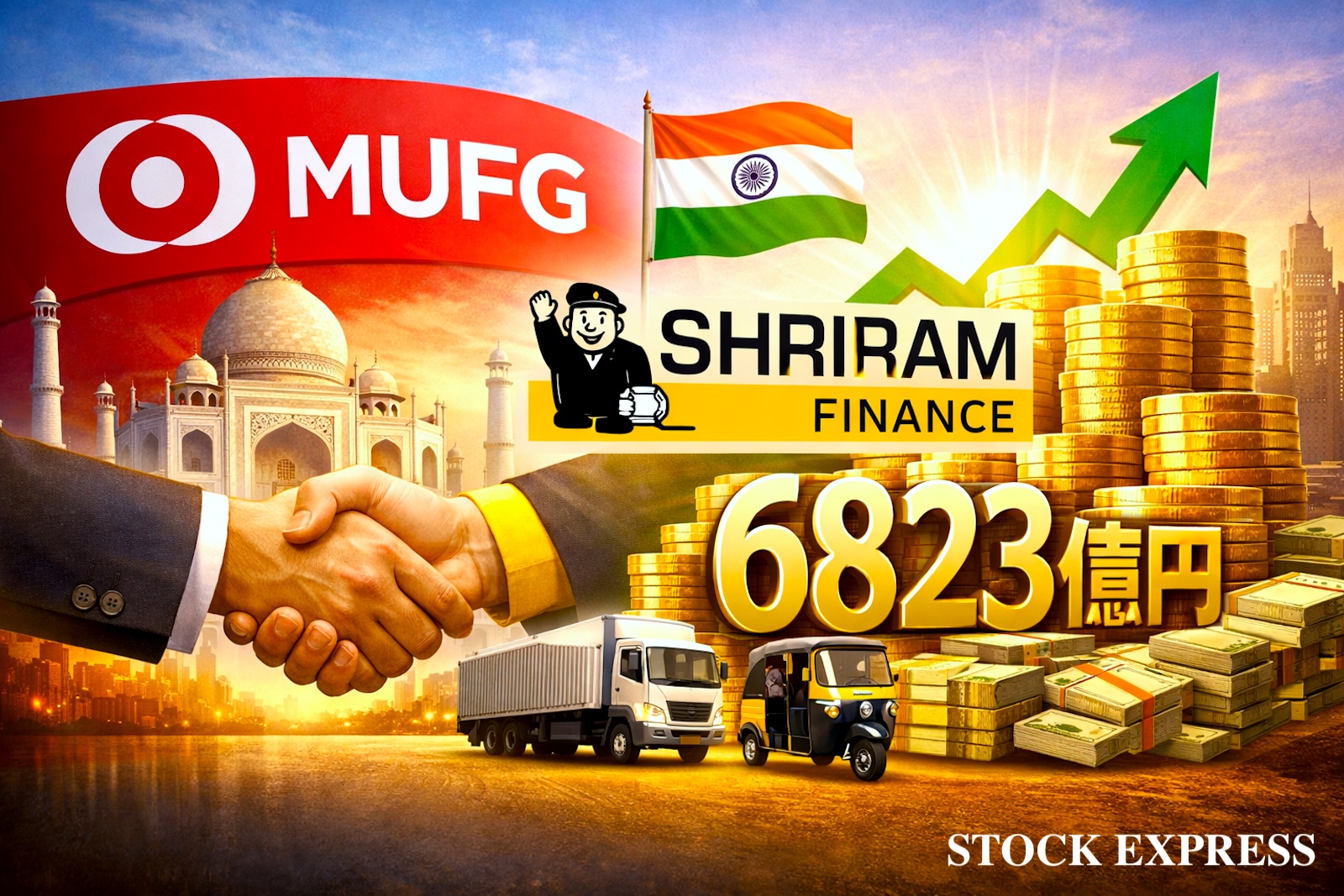 三菱UFJ銀行、インド「シュリラム」2割出資でリテール深耕へ――約6823億円の巨額投資が示す“次の成長軸”