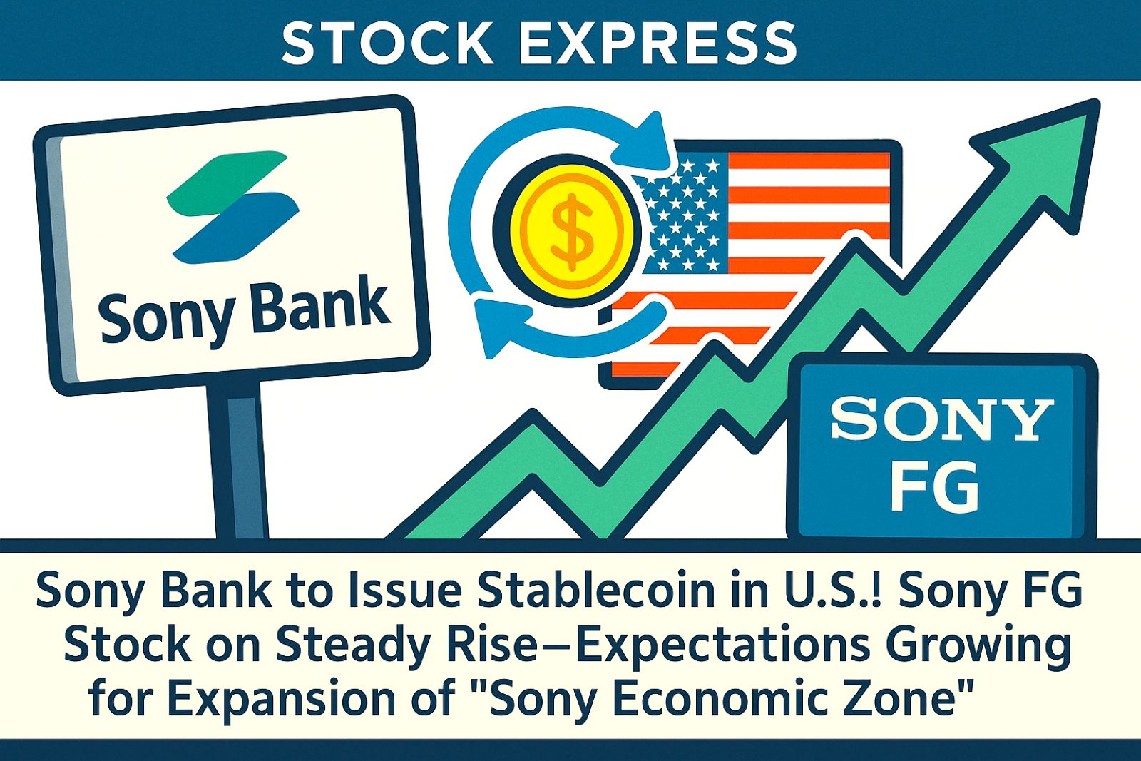 ソニー銀行、米国でステーブルコイン発行へ！ソニーFG株は堅調推移—「ソニー経済圏」拡張への期待高まる