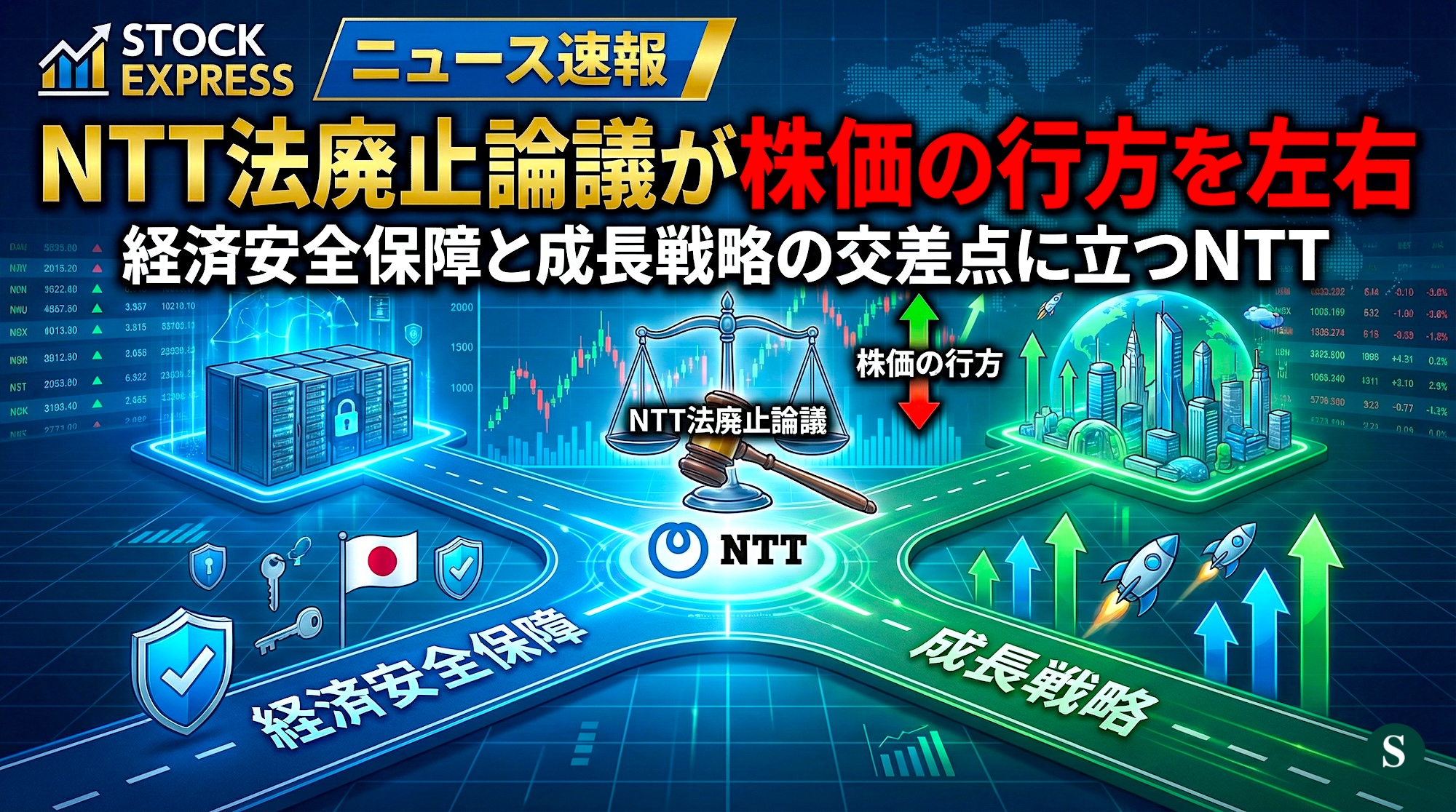 NTT法廃止論議が株価の行方を左右――経済安全保障と成長戦略の交差点に立つNTT