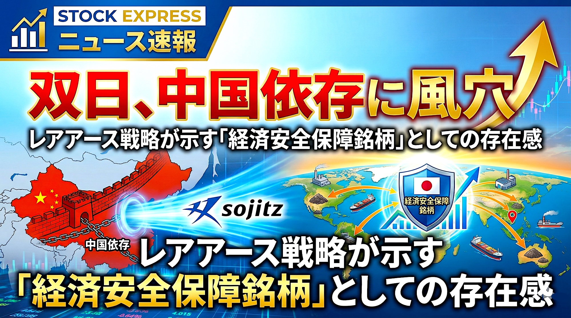 双日、中国依存に風穴　レアアース戦略が示す「経済安全保障銘柄」としての存在感