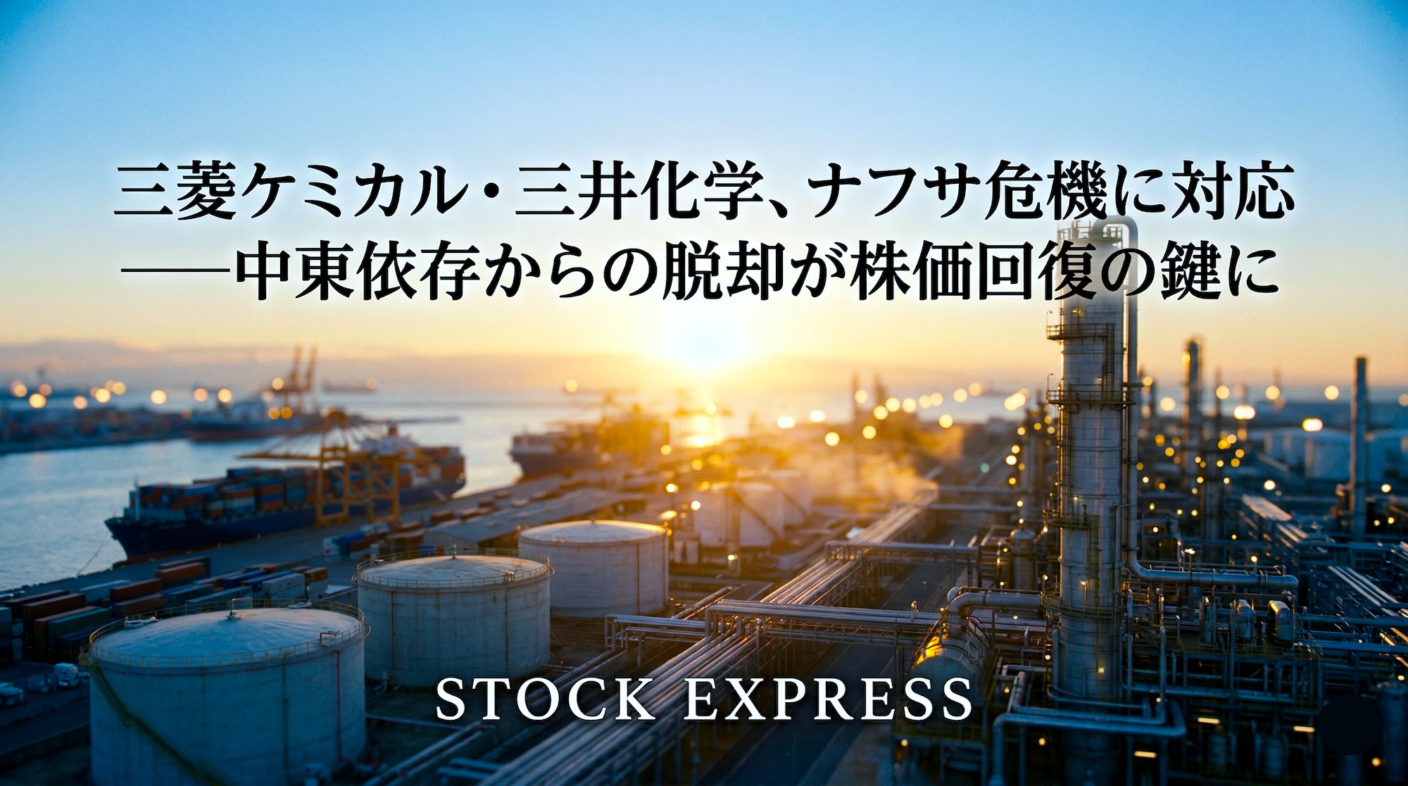 三菱ケミカル・三井化学、ナフサ危機に対応 ――中東依存からの脱却が株価回復の鍵に