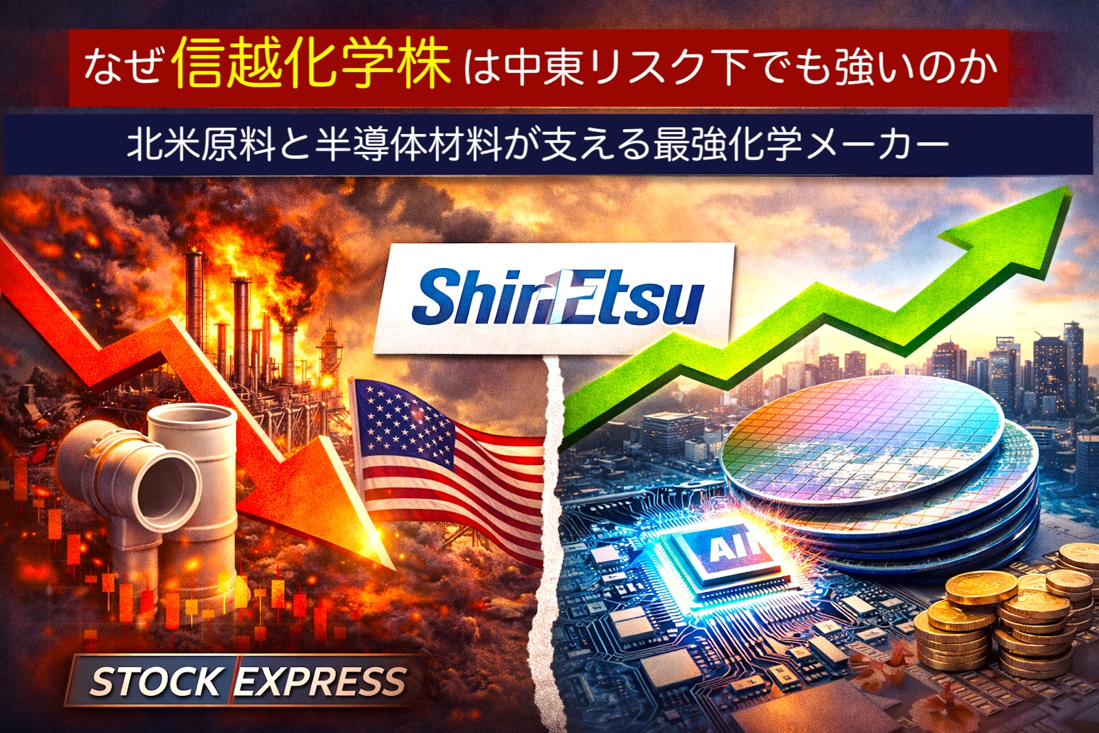【なぜ、信越化学株は中東リスク下でも強いのか】北米原料と半導体材料が支える化学メーカー