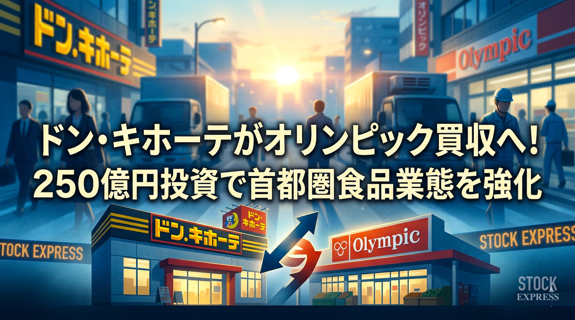 ドン・キホーテがオリンピック買収へ！250億円投資で首都圏食品業態を強化